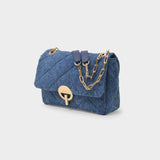 Moon Mm Hobo Bag - Vanessa Bruno -  Indigo - Leather