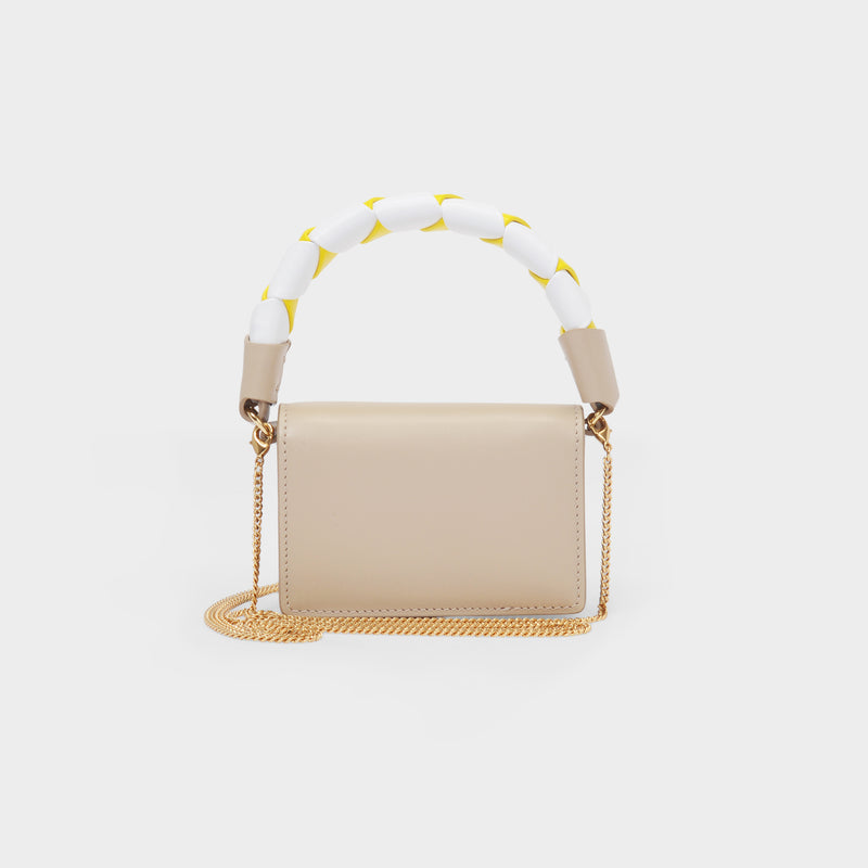 Shoulder Bag Jessie in Multicolor Calf Grained Leather