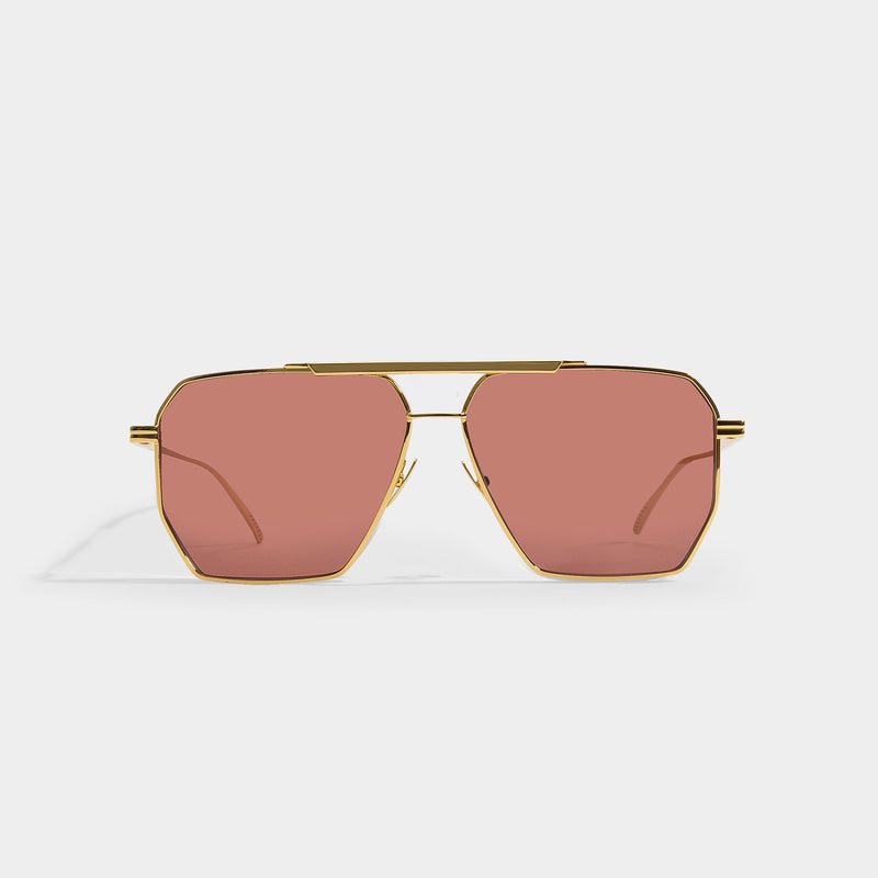 Sunglasses In Gold Metal