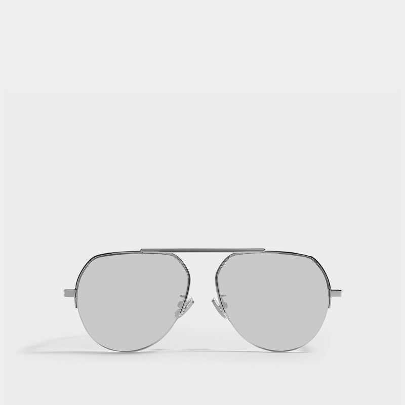 Sunglasses in Silver Metal