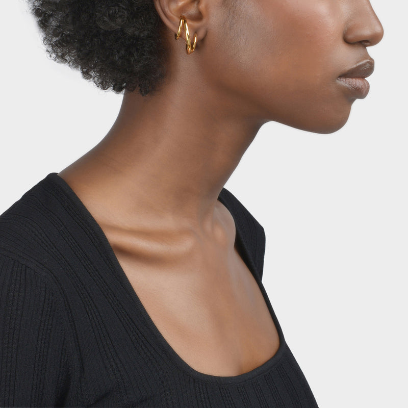 Triplet Earring - Charlotte Chesnais - Silver/18K Gold Plated