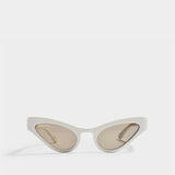 Sunglasses in Beige Acetate