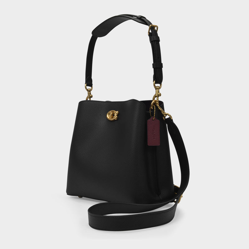 Willow Bucket Hobo Bag - Coach - Black - Leather