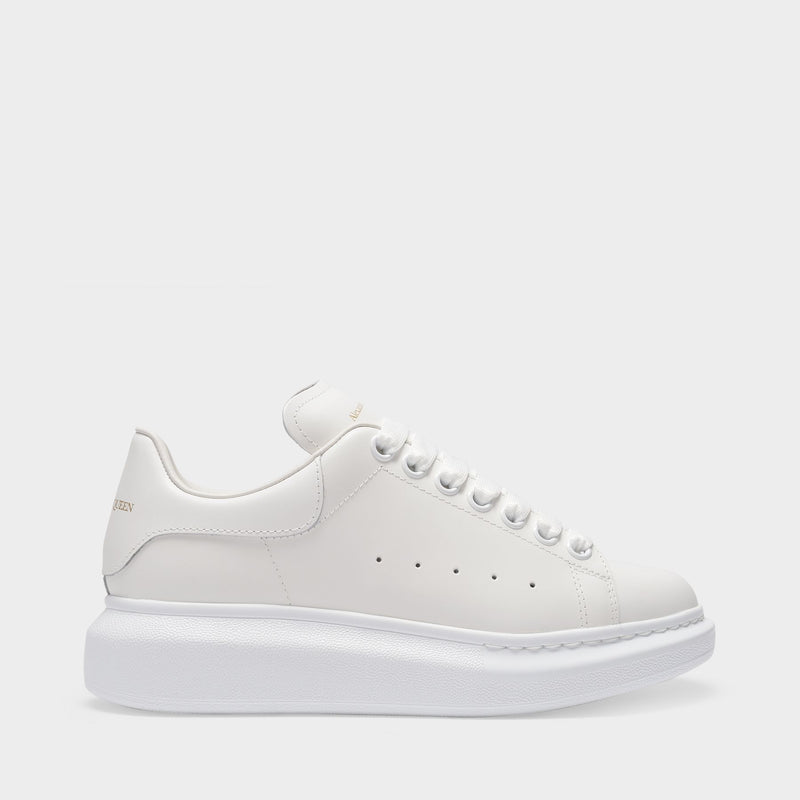 Oversized Sneakers - Alexander McQueen - Leather - White