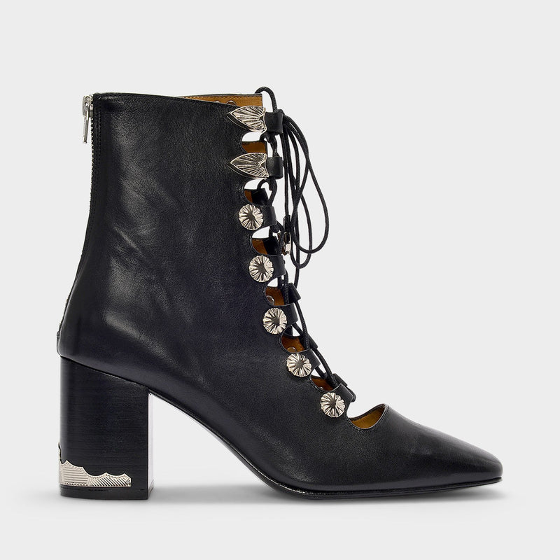 Aj1021 Ankle Boots - Toga Pulla - Black - Leather