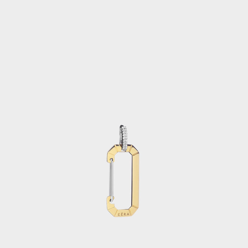 Large Chiara Earring in 18 carat Gold and diamonds