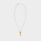 The Human Nature Necklace in Gold Plated Bronze