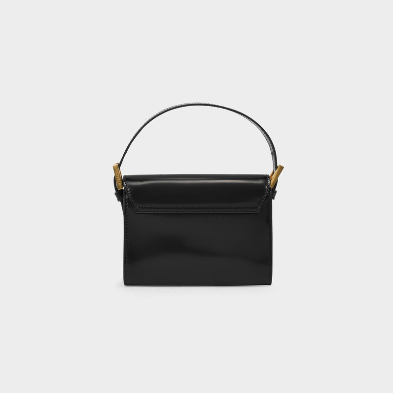 Fran Handbag - By Far - Black - Patent Leather