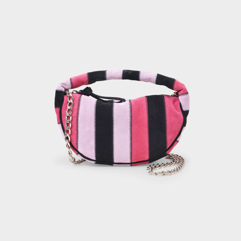 Baby Cush Bag in Pink Patchwork Leather