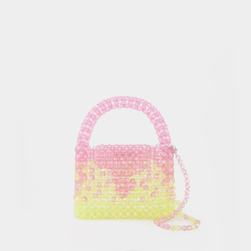 Ss23Bg01 Hobo Bag - Germanier - Pink/Green - Pearl