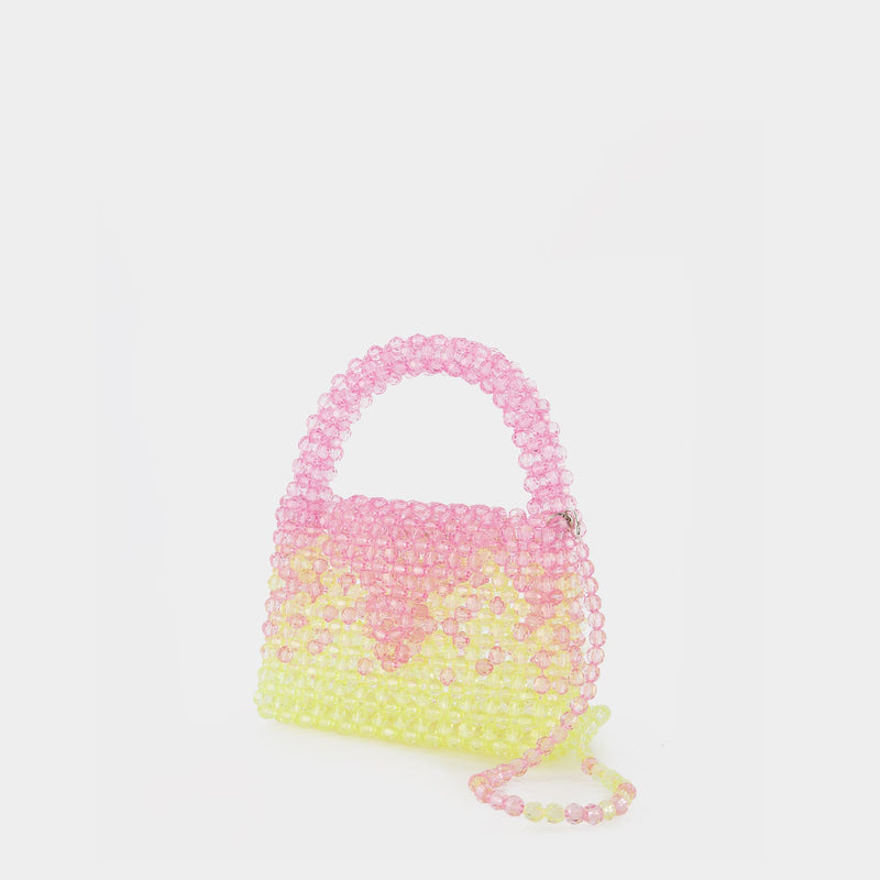 Ss23Bg01 Hobo Bag - Germanier - Pink/Green - Pearl