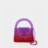 Ss23Bg01 Hobo Bag - Germanier - Purple/Red - Pearl