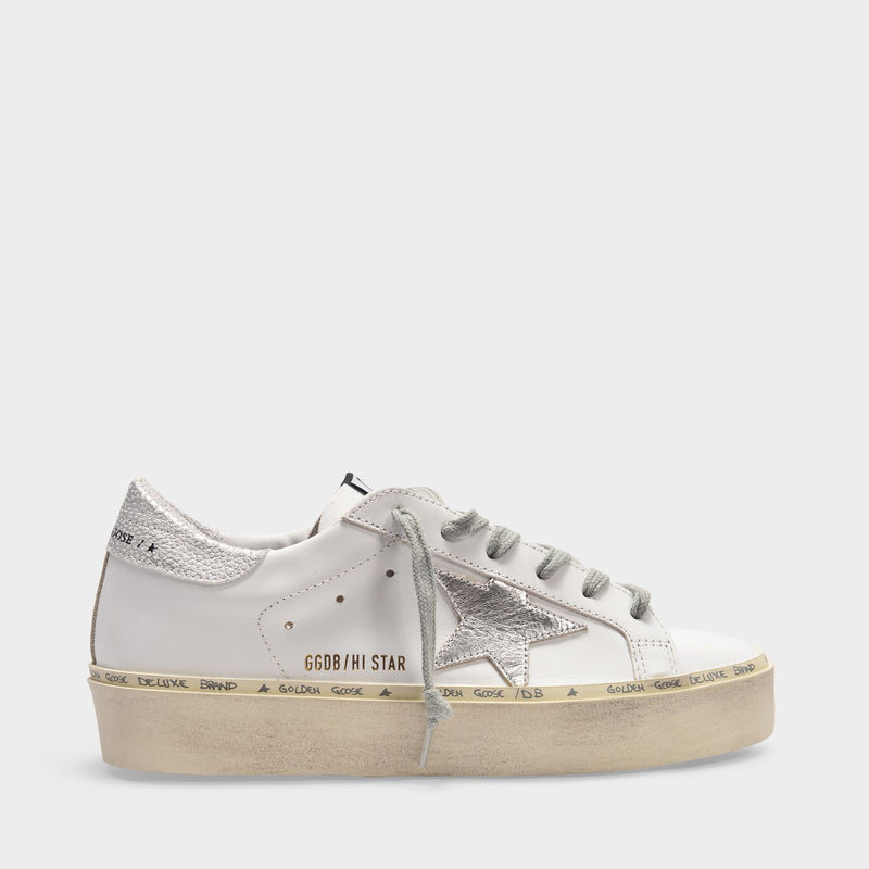 Hi Star Sneakers in White/Multicolored Leather