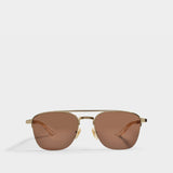 Gg0985S Sunglasses in Brown Metal