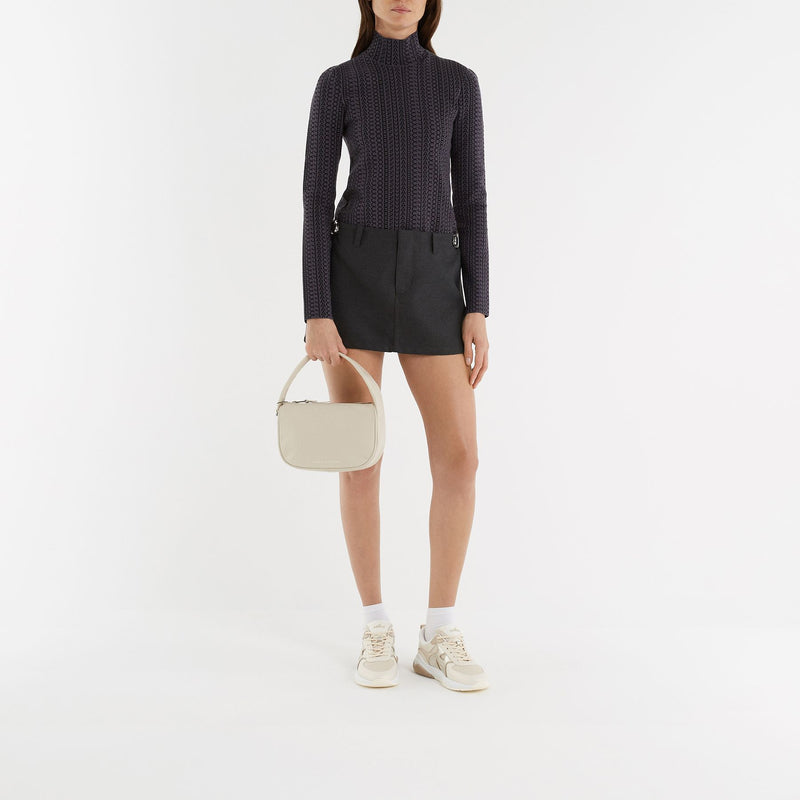 Pushlock Mini Hobo Bag - Marc Jacobs -  Cloud White - Leather