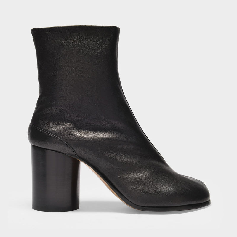 Ankle Boots Tabi H80 in Black Soft Vintage Leather