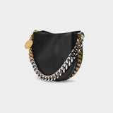 Medium Shoulder Bag Chain Alte in Black Synthetic Leather