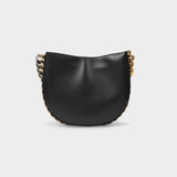 Medium Shoulder Bag Chain Alte in Black Synthetic Leather