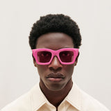 Baci Sunglasses in Pink Acetate