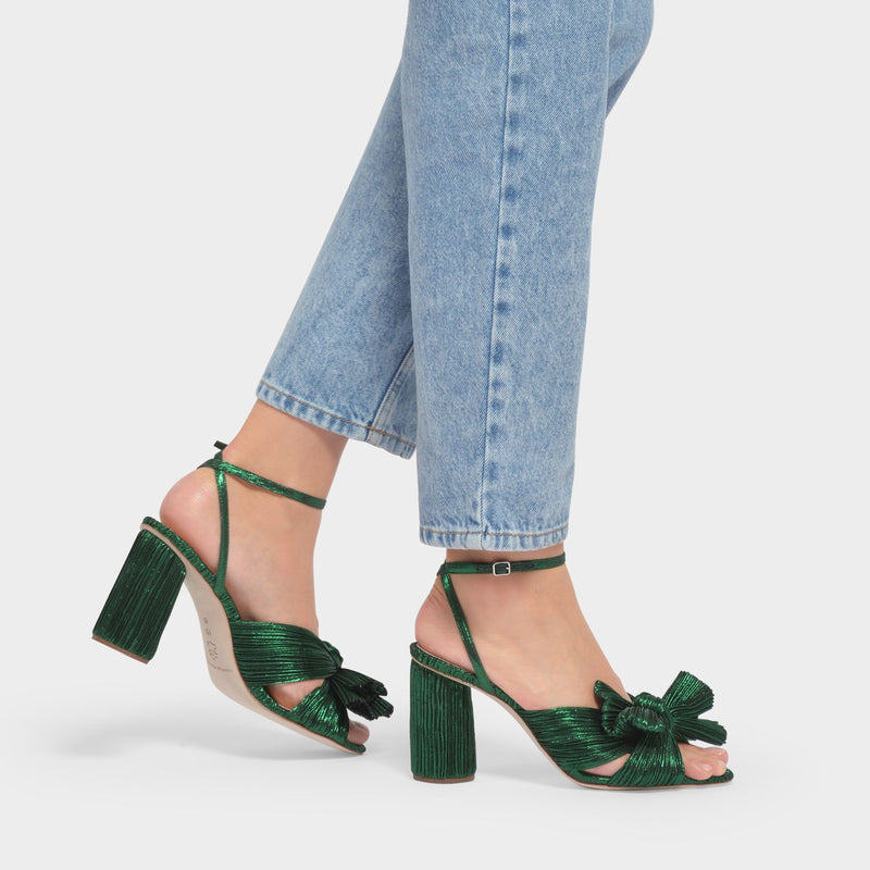 Camellia Sandals - Loeffler Randall - Emerald - Leather