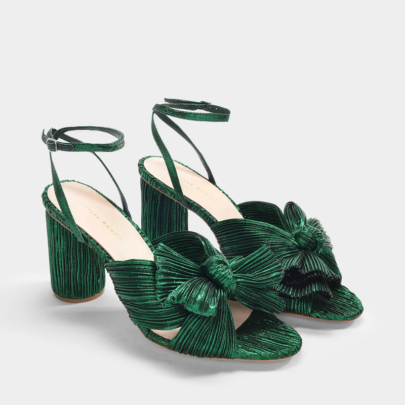 Camellia Sandals - Loeffler Randall - Emerald - Leather