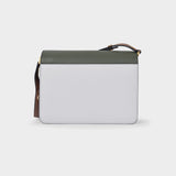 Trunk Medium Crossbody Bag in Khaki Leather