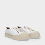 Laced Up Pablo Sneakers - Marni - Lily White - Leather