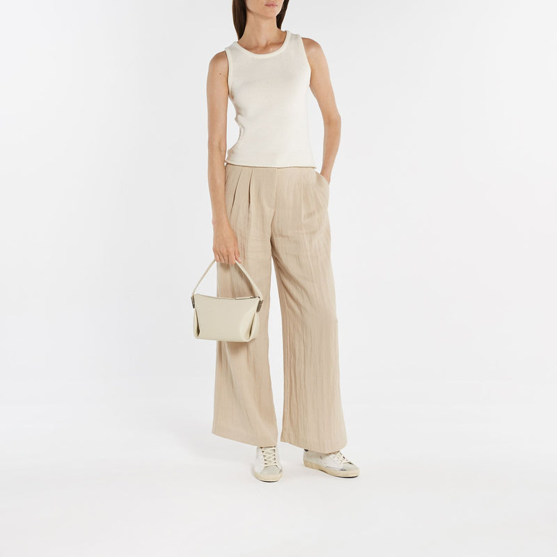 Bean Hobo Bag - Osoi - Cream - Leather