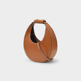 Mini Moon  Handbag - Staud - Tan - Leather