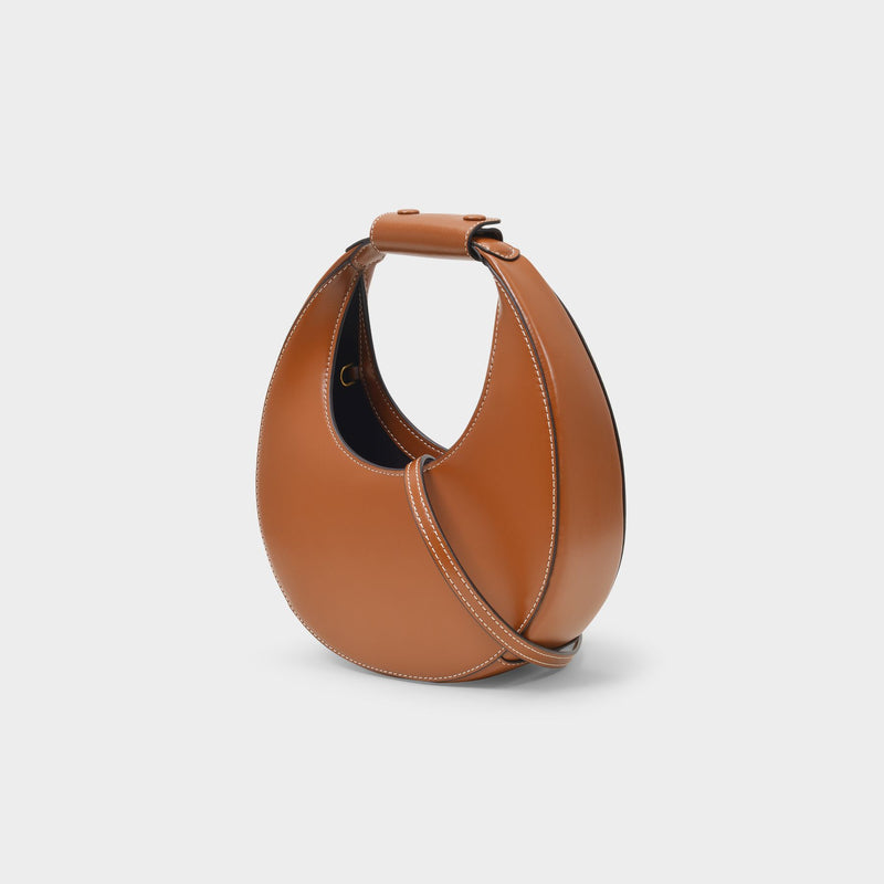 Mini Moon  Handbag - Staud - Tan - Leather