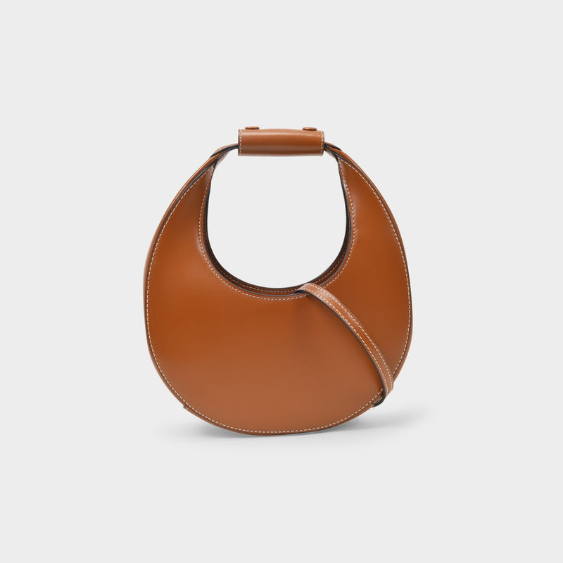 Mini Moon  Handbag - Staud - Tan - Leather