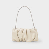 Bean Convertible  Hobo Bag - Staud - Cream - Leather