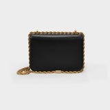 Eleanor Small Hobo Bag - Tory Burch -  Black - Leather