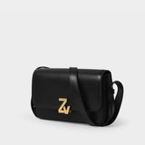 Zv Initiale Le Mini Hobo Bag - Zadig 
Voltaire -  Black - Leather