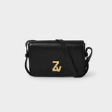 Zv Initiale Le Mini Hobo Bag - Zadig 
Voltaire -  Black - Leather