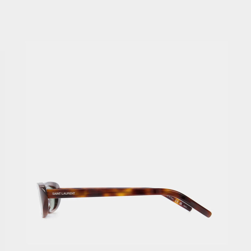 Sl 557 Shade Sunglasses - Saint Laurent  - Havana/Green - Acetate