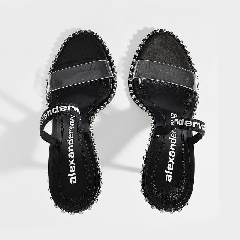 Nova 105 Sandals - Alexander Wang -  Black - Pvc