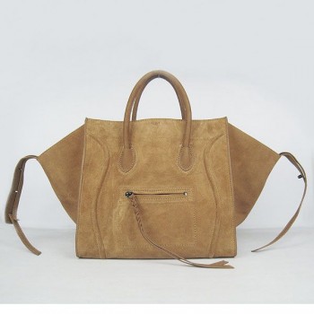 Celine Apricot Boston Suede Bags