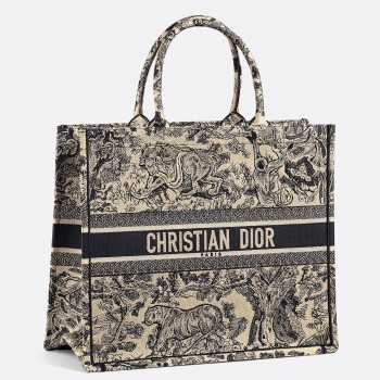 Dior Book Tote Toile De Jouy Bag