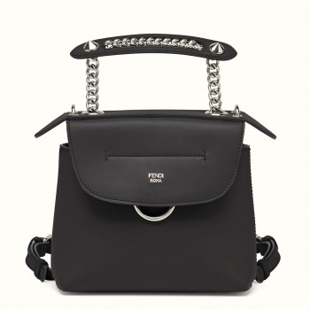 Fendi Black Mini Back To School Backpack