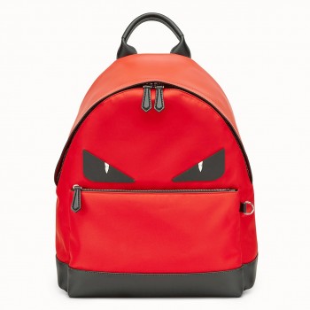 Fendi Red Large Bag Bugs Eyes Backpack