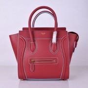 Celine Medium Luggage Tote Red Blue Bags 26cm