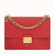 Fendi Kan U Bag In Red Calfskin