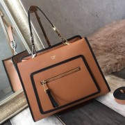 Fendi Small Runaway Bag In Camarel Calfskin Leather