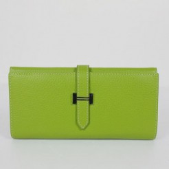 Hermes Wallet H514 Ladies Wallet Green