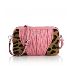Miu Miu Cavallino Matelasse Leather & Calf Hair Camera Bag