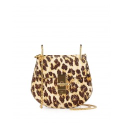 Chloe Drew Mini Shoulder Bag Leopard