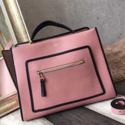 Fendi Medium Runaway Tote Bag In Pink Calfskin