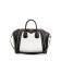 Givenchy Antigona Medium Satchel Bag w/Studs, Black/White