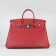 Hermes Birkin 35CM Togo Leather Handbags 6099 red silver